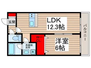 サニーヒルズ【1階】の間取り