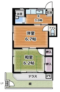 アスカハイツ【1階】の間取り