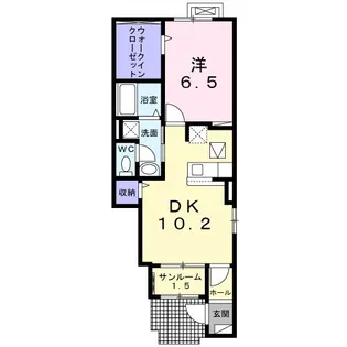 サウス ファウンテン【1階】の間取り