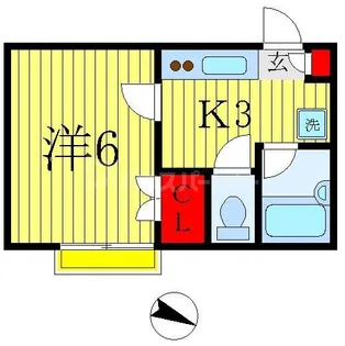 シャリテ青井【1階】の間取り