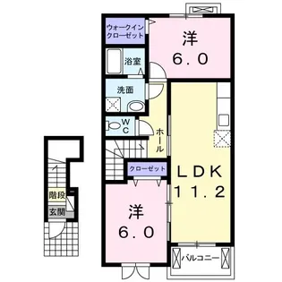 サンリットハウス桜井台【2階】の間取り