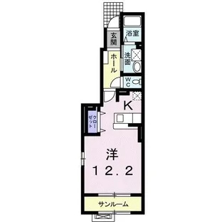 ヴィラ アルモニーA【1階】の間取り