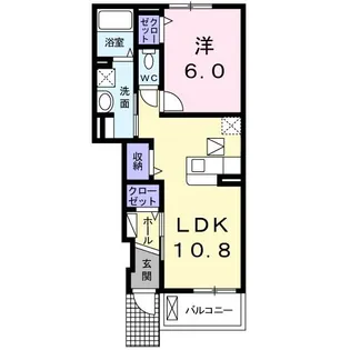 コンフォルト カーサ E【1階】の間取り