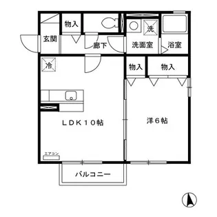 グランメール【2階】の間取り