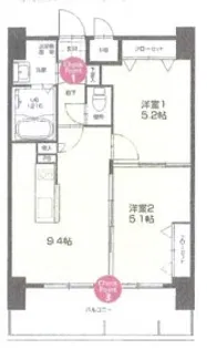 No.72 HARBOR EAST TOWER【20階】の間取り