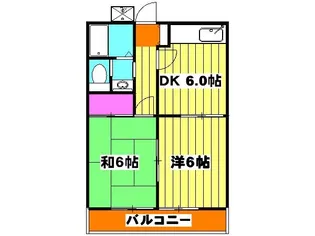 ハイツエスポワール【1階】の間取り