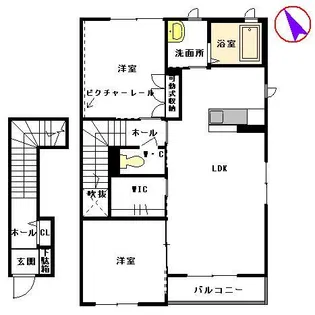 クレセオ【2階】の間取り