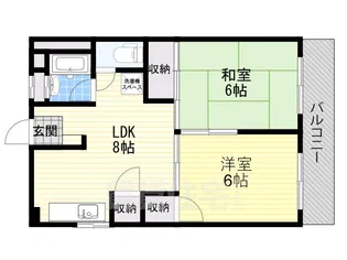 千里ローレルハイツ【3階】の間取り
