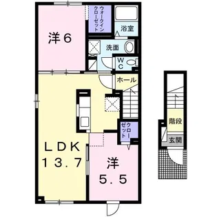 プランタン シャリテVII【2階】の間取り