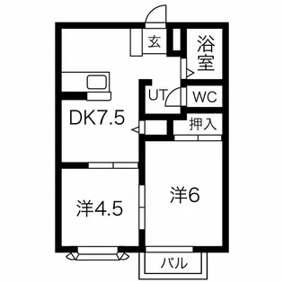 ハイツラフィーネ【2階】の間取り