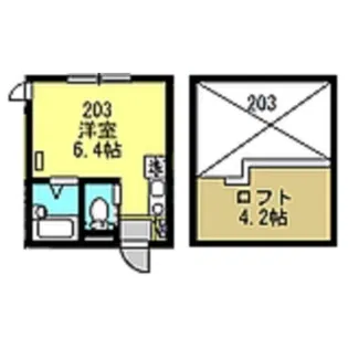 ベルテラス横浜鶴見【2階】の間取り