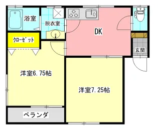メゾン中之島【2階】の間取り