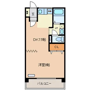 エーコーパティオス【1階】の間取り