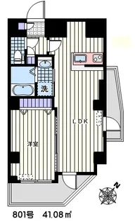 フェリーチェ巣鴨【8階】の間取り