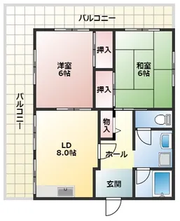メゾンやすむろI【3階】の間取り