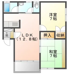 メゾンサンライズ B【1階】の間取り
