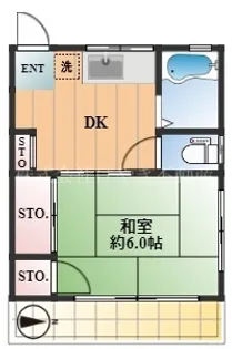 コーポ内藤【1階】の間取り
