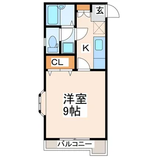 ハイデンス磯部II【3階】の間取り