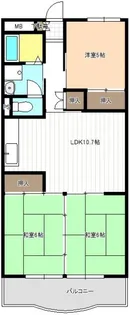 アーバンハイツ【4階】の間取り