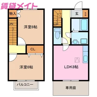 三重県鈴鹿市岸岡町【一戸建】の間取り