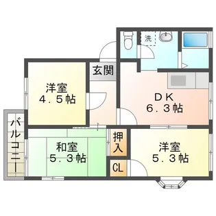 射場コーポJ【2階】の間取り