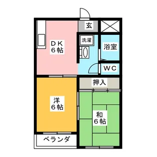 コーポ砂押南【3階】の間取り