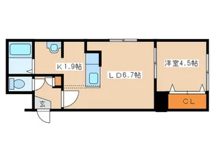 プロ-トン【4階】の間取り