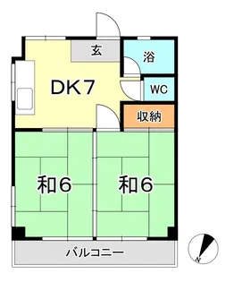 倉敷富井フォートレス【5階】の間取り