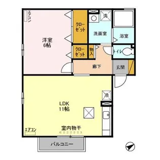 ボヌール ABCDE【1階】の間取り