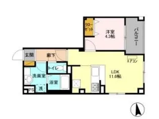 コンフォーティア【1階】の間取り