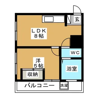 サマリヤマンション【4階】の間取り