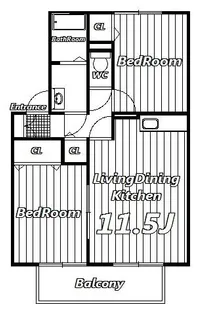 サーンク都【2階】の間取り