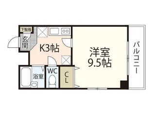 クロワール京橋【10階】の間取り