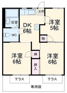 フォーブル太平台A【1階】の間取り