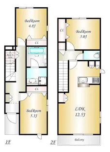 MAISON DE LA PAIXの間取り