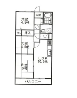 ドムールコスモス福田【2階】の間取り