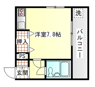 コーポアフィニス【1階】の間取り