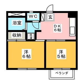 アオキハウス【1階】の間取り