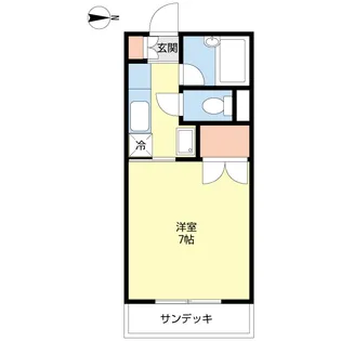 東京都江戸川区東葛西2【アパート】の間取り