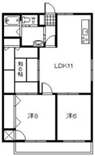 コーポMIRAI【1階】の間取り