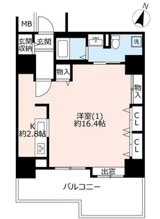 UR幕張ベイタウンミラマール【1階】の間取り