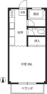 かぶとやハイツ【2階】の間取り