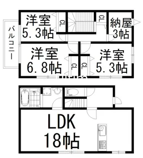 京都府京都市伏見区桃山町安芸山【一戸建】の間取り