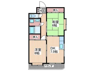 エトワール観音【5階】の間取り