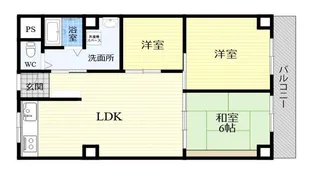 3LDKの間取り画像