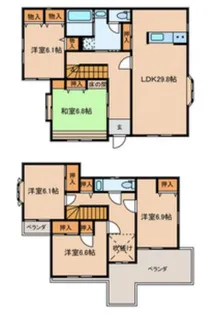 千葉県柏市旭町2【一戸建】の間取り
