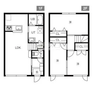 北海道札幌市清田区里塚緑ケ丘9【一戸建】の間取り