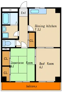 グリーンハイツ旭【3階】の間取り