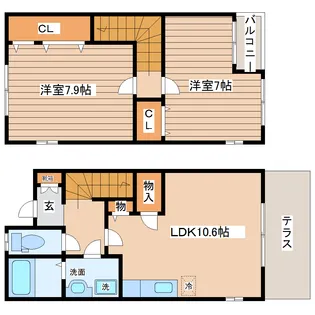 宮城県仙台市青葉区吉成2【一戸建】の間取り
