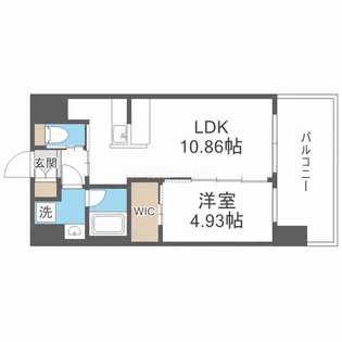 プレジオ天神橋ASIAN【6階】の間取り